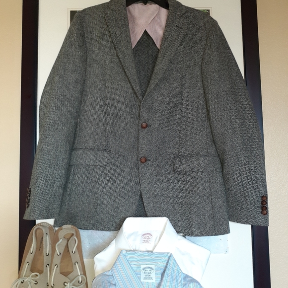 Brooks Brothers Tweed Slim Fit Jacket NWOT - Picture 3 of 8